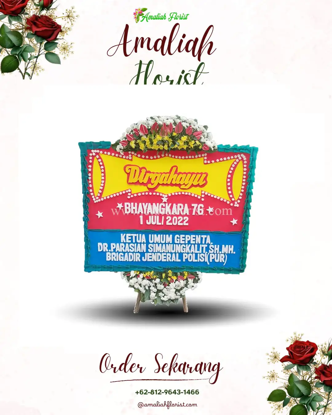 Papan Bunga HUT Ulang Tahun Winduaji